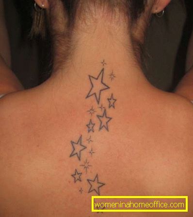 Tatuagem para meninas nas costas